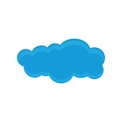 Cloud illustration logo icon vector flat design