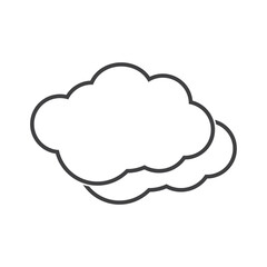 Cloud illustration logo icon vector flat design