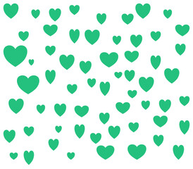 seamless pattern with hearts vector green heart shaped pattern beautiful abstract heart shaped fabric