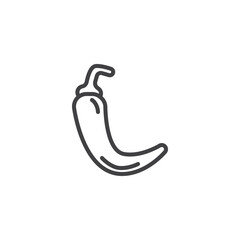 Hot Pepper line icon