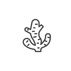 Ginger root line icon