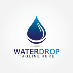 Water Drop Logo Vector Design Template