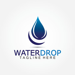 Water Drop Logo Vector Design Template
