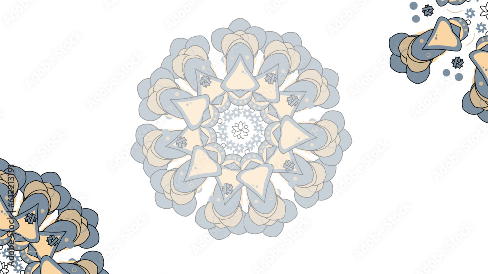 Canvas Prints Vector hand drawn doodle mandala.