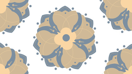 Vector hand drawn doodle mandala.