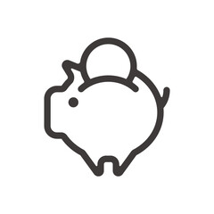製品設計やアプリ開発やプログラミングに使える、シンプルで使いやすい貯金アイコン