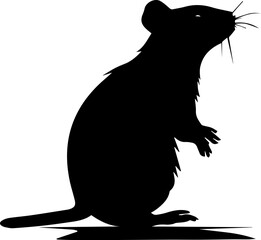 Silhuette rat animal images