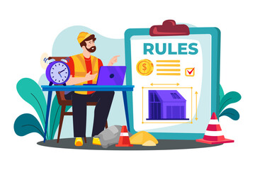 Project manager ensures schedule and budget adherence.