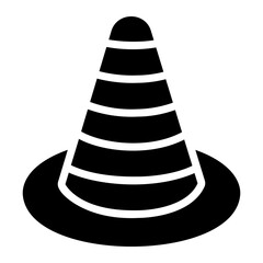 traffic cone Solid icon