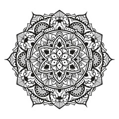 Mandala Wall art. tattoo design Circular pattern