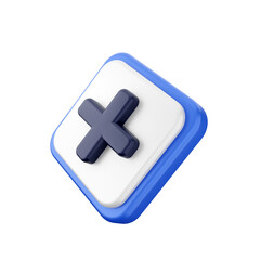 Fototapeta premium 3d caution warning danger alert sing icon illustration render