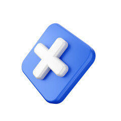 Obraz premium 3d caution warning danger alert sing icon illustration render