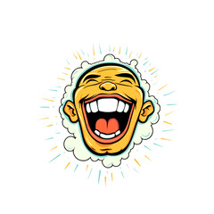 Cartoon Laughter: Vibrant Vector Illustrations of Joyful Characters