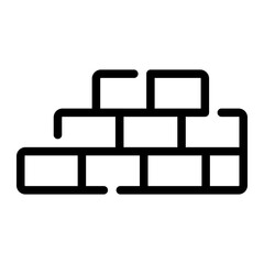 brickwork Line Icon