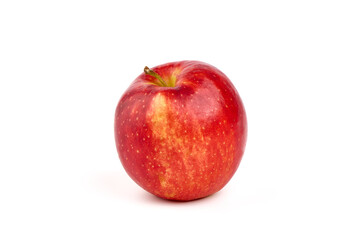 Fototapeta na wymiar Shiny Red ripe apples, isolated on white background. High resolution image.