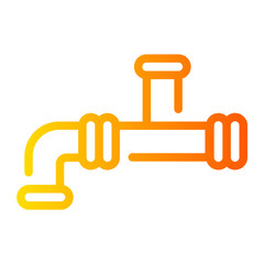 Obraz premium plumbing Line Gradient Icon