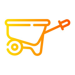 wheelbarrow Line Gradient Icon