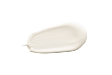 White lotion swatch isolated. Minimalist cosmetic cream sample