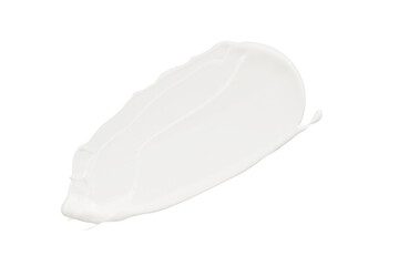 White cream isolated. Lotion swatch element