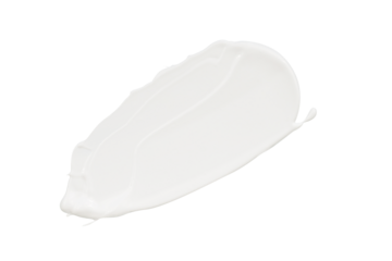 White cream isolated. Lotion swatch element