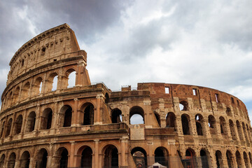 Obraz premium Colosseum or Flavian Amphitheatre in Rome, Italy