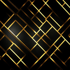 Luxury abstract black metal background with golden light lines| 3D banner dark royal red color | Wavy fluid modern deluxe background | Generated AI