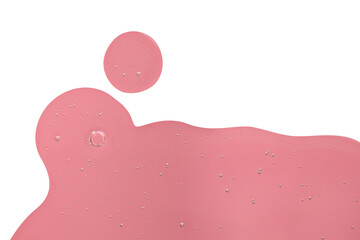 pink liquid gel isolated