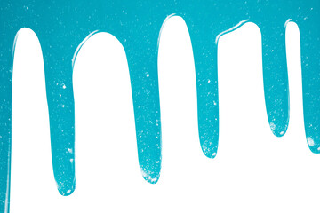 blue liquid water drops