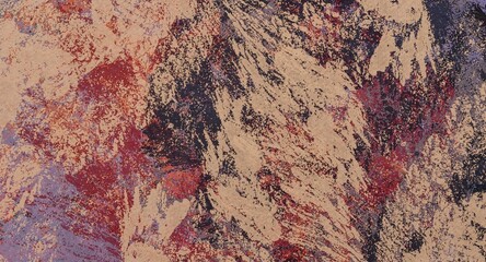 Abstract Grunge Background Graphic Watercolor Stylization on Textured Canvas of Chaetic Strokes of Paint Spots