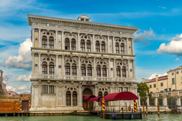 Casino di Venezia on Grand canal - obrazy, fototapety, plakaty