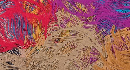 Abstract Grunge Background Graphic Watercolor Stylization on Textured Canvas of Chaetic Strokes of Paint Spots