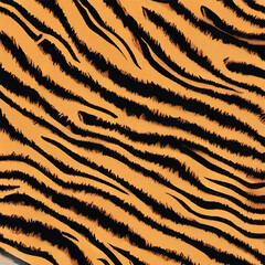 Tiger Stripe Skin Pattern Texture