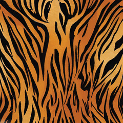 Tiger Stripe Skin Pattern Texture