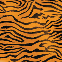 Tiger Stripe Skin Pattern Texture