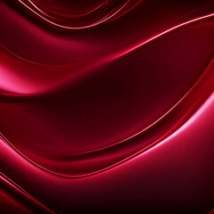 Obraz premium 4k Amazing abstract maroon curved silk texture |Smooth elegant 3d wallpaper | Dark 3d geometric texture illustration| Generated AI