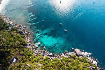 Beach and sea at Koh Tao, Thailand