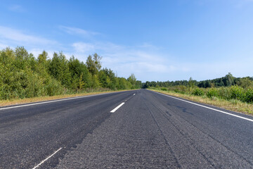 Narrow paved road for cars