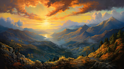 The Break of Day from the Mountain Top, Generative AI