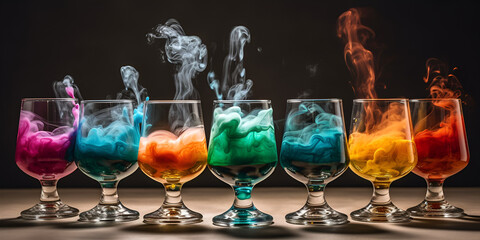 Colorful Cordial Glasses for Vibrant Celebrations