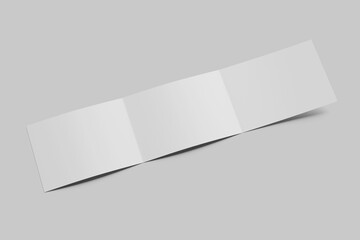 trifold landscape brochure mockup