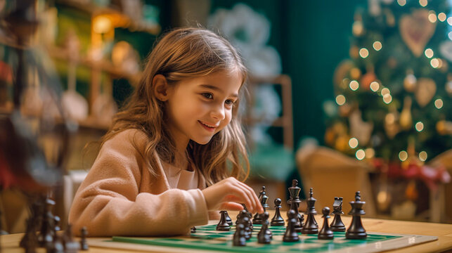 Kids Early Development. Pupil Kid Thinking about His Next Move in a Game of  Chess. Stock Image - Image of child, chess: 172839087