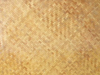 Closeup bamboo weave pattern for decorate