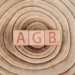 Würfel mit der Aufschrift AGB