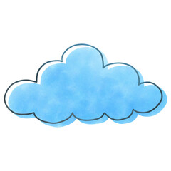 blue cloud decoration