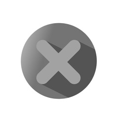 cross button  single icon of close button  cancel icon button