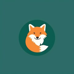 Obraz premium red fox cartoon