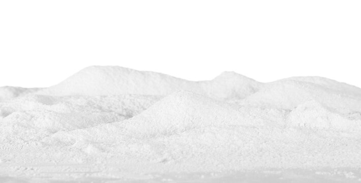 landscape with snow isolated