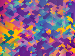 Geometric colorful gradient panels neutral palette.