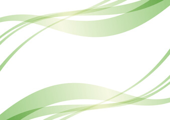 抽象的な緑の曲線