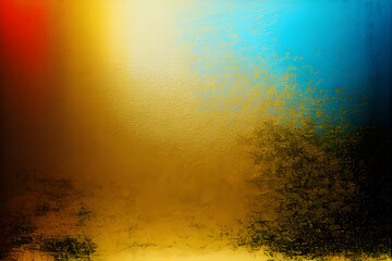 Abstract background in gold red and blue generative AI. Gold background.